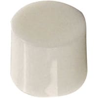 Electroswitch Inc. Cap, Pushbutton, White, Diallyl Phthalate, 0.375 in., W-KN Series