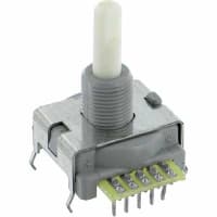 Electroswitch Inc. Encoder, Mechanical, Quadrature w/Pushbutton, 4 Resistive Value, 16 POS Detent