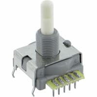 Electroswitch Inc. Encoder, Mechanical, Resistive w/Pushbutton, 10K Resistive Value, No Detens