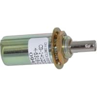 Electroswitch Inc. Solenoid, Tubular, Continuous Duty Cycle, 12 VDC, 1 Stroke, Pull