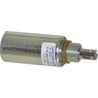 Electroswitch Inc. Solenoid, Tubular, Continuos, 12 VDC, 4 O.F., Pull, 3/4 Stroke, 15/32-32