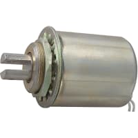 Electroswitch Inc. Solenoid, Tubular, Intermittent, 12 VDC, 130 O.F., Push, 1 Stroke, 1-27 Threads