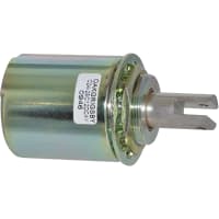 Electroswitch Inc. Solenoid, Tubular, Continuous, 12 VDC, 130 O.F. Pull, 1-27 Threads, 1 Stroke