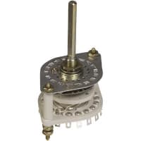 Electroswitch Inc. Switch, Rotary, 28 VDC/115 VAC, 11 A @ 28 VDC, 9 A @ 115 VAC, 2, 2 to 08