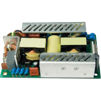 Elpac by Inventus Power Power Supply, AC-DC, 12V, 12.5A, 85-264V In, Open Frame, Pnl Mnt, Medical, MSA150 Series