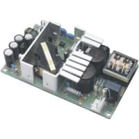 Elpac by Inventus Power Power Supply, AC-DC, 24V, 2.5A, 100-240V In, Open Frame, Pnl Mnt, Medical, MSM60 Series