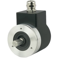 Encoder Products Company 2.0in dia housing, 1/4in dia. shaft, servo mount, 60 CPR, A, B, Z, Open Collecto