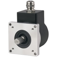 Encoder Products Company 2.0in dia housing, 1/4in dia. shaft, square flange, 100 CPR, A, B, Z, Open Colle