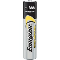 Energizer Battery, Non-Rechargeable, AAA, Alkaline Zinc-Manganese Dioxide, 1.5VDC, 1.25Ah, 