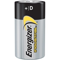 Energizer Battery, Non-Rechargeable, D, Alkaline Zinc-Manganese Dioxide, 1.5VDC, 20.5Ah, 