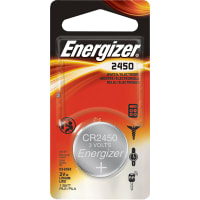 Energizer Battery, Lithium, 3VDC, 620mAh, Pressure Contact