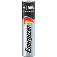 Energizer Battery, Non-Rechargeable, AAA, Alkaline Zinc-Manganese Dioxide, 1.5VDC, EnergizerE