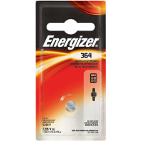 Energizer Battery, Non-Rechargeable, Coin/Button, Silver Oxide, 1.5VDC, 20mAh, Energizer Series