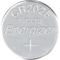 Energizer Battery, Non-Rechargeable, Coin/Button, Manganese Dioxide, 3VDC, 162mAh, CR Series