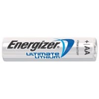 Energizer Battery, Non-Rechargeable, AA, Lithium/Iron Disulfide, 1.5VDC, 3Ah, L91 Series