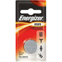 Energizer Battery, Non-Rechargeable, Coin/Button, Lithium, 3VDC, 170mAh, EnergizerE Series