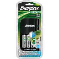 Energizer Battery, Charger, 15 Minute Charger w/ 4 AA Batteries & Car Adapter, AA/AAA