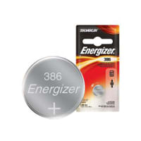 Energizer Battery, Coin/Button, Silver Oxide, 1.55VDC, 110mAh, Flat Top, Energizer ZERO MERCURY