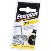 Energizer Battery, Non-Rechargeable, Coin/Button, Silver Oxide, 1.5VDC, 49mAh, Energizer Series