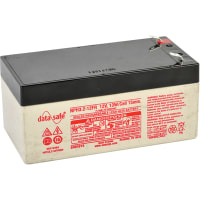 EnerSys Battery, Rechargeable, Rectangular, Lead Acid, 12VDC, 3.2Ah, Quick Disconnect: 0.187