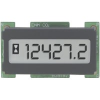 ENM Company Panel Meter, Hour, Elec, LCD, Range 0-99999.9hrs., 6 Dig, 5mm DigH, Dim 1.3"Lx0.73"H