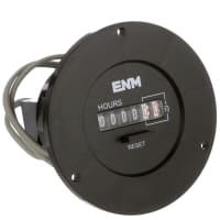 ENM Company 115 VAC, 3.5" round case, 6 digits, resettable