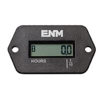 ENM Company Hour Meter; Rect. w/ Holes; 6-Digit; Self-Powered; 4.5-60VAC/VDC; 50/60Hz; IP67