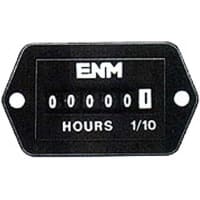 ENM Company Panel Meter, Hour, E-mech, Digital, 6 Dig, Dim 1.43"Wx0.92"Hx2.13"D, Vol-Sup 230VAC