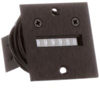 ENM Company Panel Meter, Counter, Elec, Digital, 6 Dig, Dim 1.81"Wx1.81"Hx1.1"D, Vol-Sup 115VAC