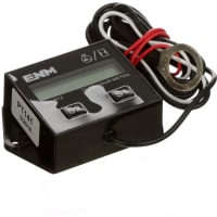 ENM Company Panel Meter, Hour, E-mech, Digital, 8mm DigH, 10RPM Res, Dim 2.89"Wx1.815"Hx0.775"D