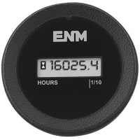 ENM Company HOUR METER, VIBRATION ACTIVATED, WATERPROOF, 2.22 IN ROUND, 8 YR BATTERY