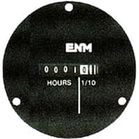 ENM Company Panel Meter, Hour, E-mech, Digital, 5 Dig, Dim 1.45"Wx0.94"Hx2"D, Vol-Sup 115VAC