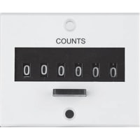 ENM Company Counter; Electro-Mechanical.; 6 Digit Resettable; 24VDC; 2.20Wx1.80H; Panel