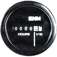 ENM Company Panel Meter, Hour, E-mech, Digital, 6 Dig, Dim 1.45"Wx0.94"Hx1.89"D