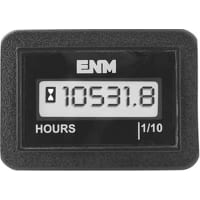 ENM Company HOUR METER, VIBRATION ACTIVATED, WATERPROOF, RECT PANEL MT, 8 YR BATTERY