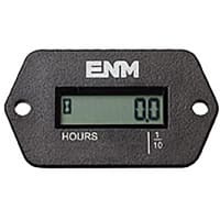 ENM Company Hour Meter Rectangle 2-hole mount 2-250 VAC/VDC 2 terminal