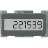 ENM Company Panel Meter, Counter, Elec, LCD, Range 0-999999, 6 Dig, 5mm DigH, Dim 1.3"Lx0.73"H