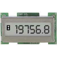 ENM Company Panel Meter, Hour, Elec, LCD, Range 0-99999.9hrs., 6 Dig, 5mm DigH, Dim 1.3"Lx0.73"H