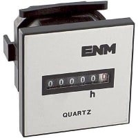 ENM Company Panel Meter, Hour, E-mech, Digital, 6 Dig, Dim 2.05"Wx2.05"Hx1.51"D, Vol-Sup 115VAC