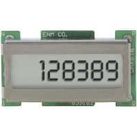 ENM Company Panel Meter, Counter, Elec, LCD, Range 0-999999, 6 Dig, 5mm DigH, Dim 1.3"Lx0.73"H