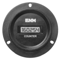 ENM Company Counter; 6 digit LCD; 100% sealed; EEPROM; 4.5-60VDC; round 3 hole