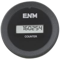 ENM Company Counter; 6 digit LCD; 100% sealed; EEPROM; 4.5-60VDC; round