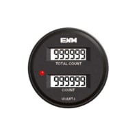 ENM Company Counter; Two 6-digit LCD Displays; 2nd channel Programmable; 85-265VAC; 90-360VD