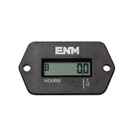 ENM Company Hour Meter; Rect. w/ Holes; 6-Digit; Self-Powered; 115-275VAC/VDC; 50/60Hz; IP67