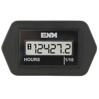 ENM Company 8-28 VDC, rectangular case, reset & enable, hour meter