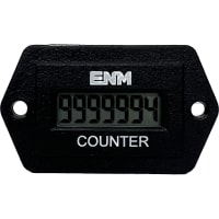 ENM Company Counter, Rectangle 2-hole mount, 2-250 VAC/VDC, 3 terminal w/reset