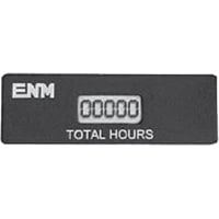 ENM Company Hour Meter, Mini, 4.25mm 5 digit LCD display, 100-250VAC, data protection