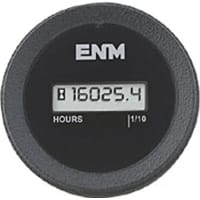 ENM Company Hour Meter, Round Case, 6-Digit, Non-Volatile Memory, 115-275VAC/VDC, 50/60Hz