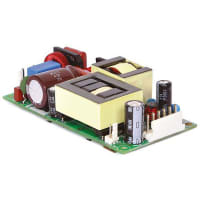 EOS Power Power Supply, AC-DC, 12V, 9.37A, 100-264VIn, Open Frame, Pnl Mnt, Medical, LFMWLP Series