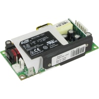 EOS Power Power Supply, AC-DC, 12V, 5A, 90-240V In, Open Frame, Pnl Mnt, Medical, 60W, MVLT Series